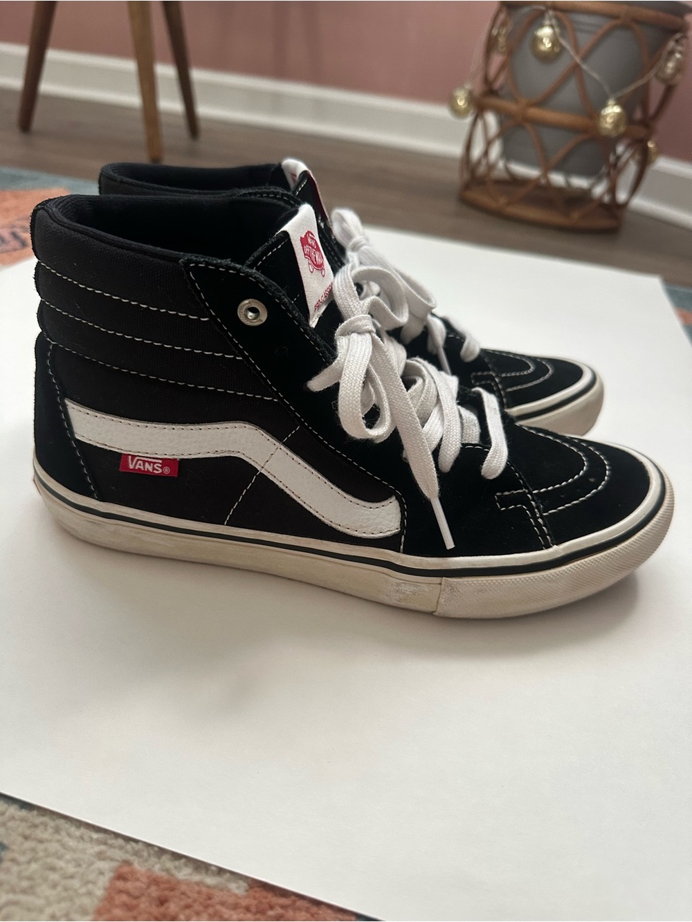 Vans Sk8-Hi Black & White High-Top Sneakers